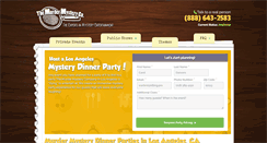 Desktop Screenshot of losangelesmurdermysterydinner.com